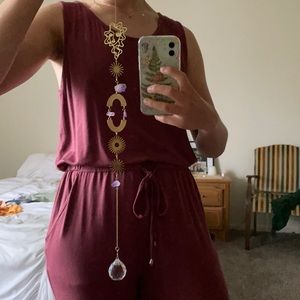 Handmade amethyst suncatcher